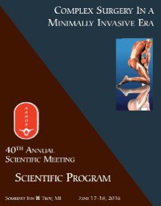 40th Annual Scientific Meeting - Scientific Program