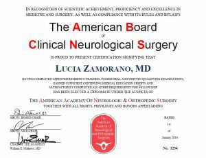The American Board of Clinical Neurological Surgery Certification