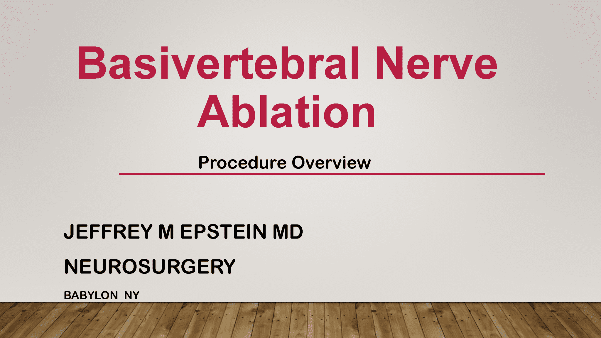 Jeff Epstein – Basivertebral Nerve Ablation | American Academy of ...